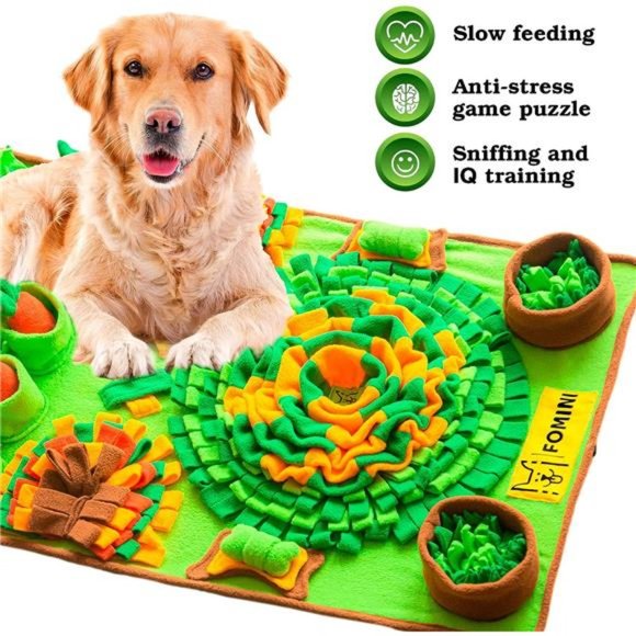 Pet Snuffle Mat for Dogs - 33.5" x 19.7"- Dog Puzzles and Enrichment Toys - Picture 6 of 6